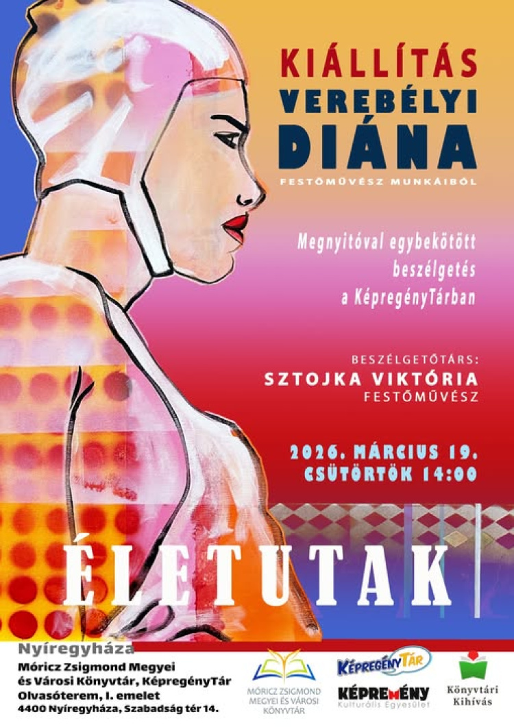 Életutak – Verebélyi Diána festőművész kiállítása nyílik a KépregényTárban