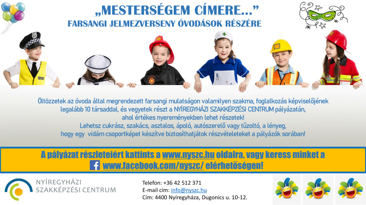 „Mesterségem címere” – farsangi jelmezversenyen ismerkedhettek a szakmákkal a fiatalok