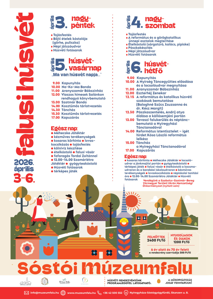 Falusi húsvétra várja a látogatókat a Sóstói Múzeumfalu