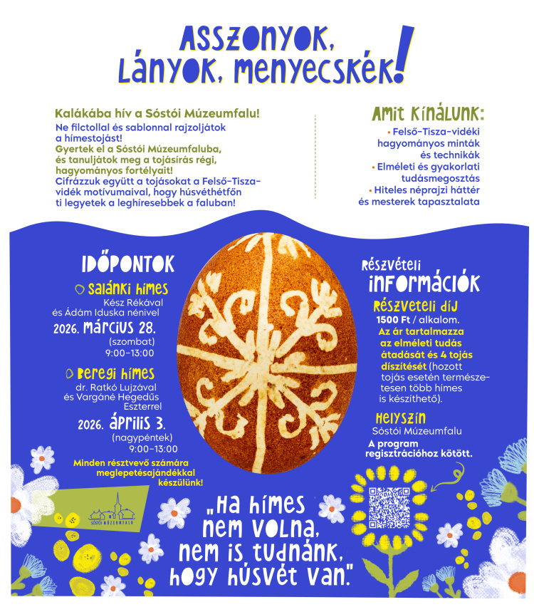 A Felső-Tisza-vidék hímes tojásainak mintáit tanulhatják meg a Sóstói Múzeumfaluban