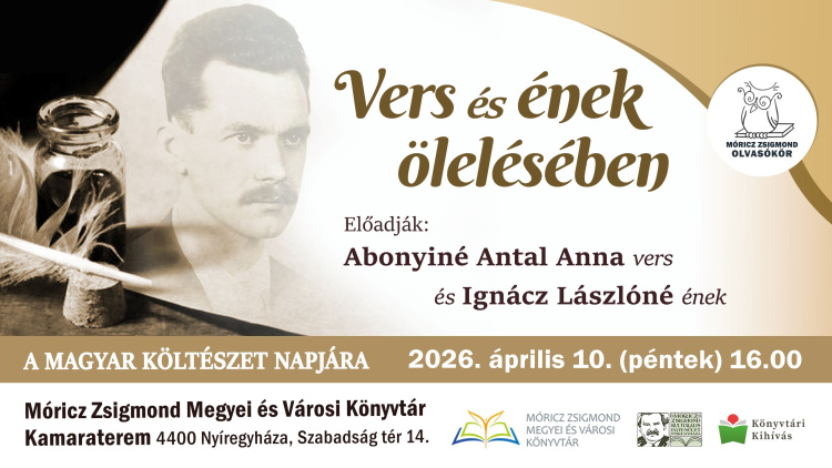 Vers és ének találkozik a költészet napján a könyvtár kamaratermében