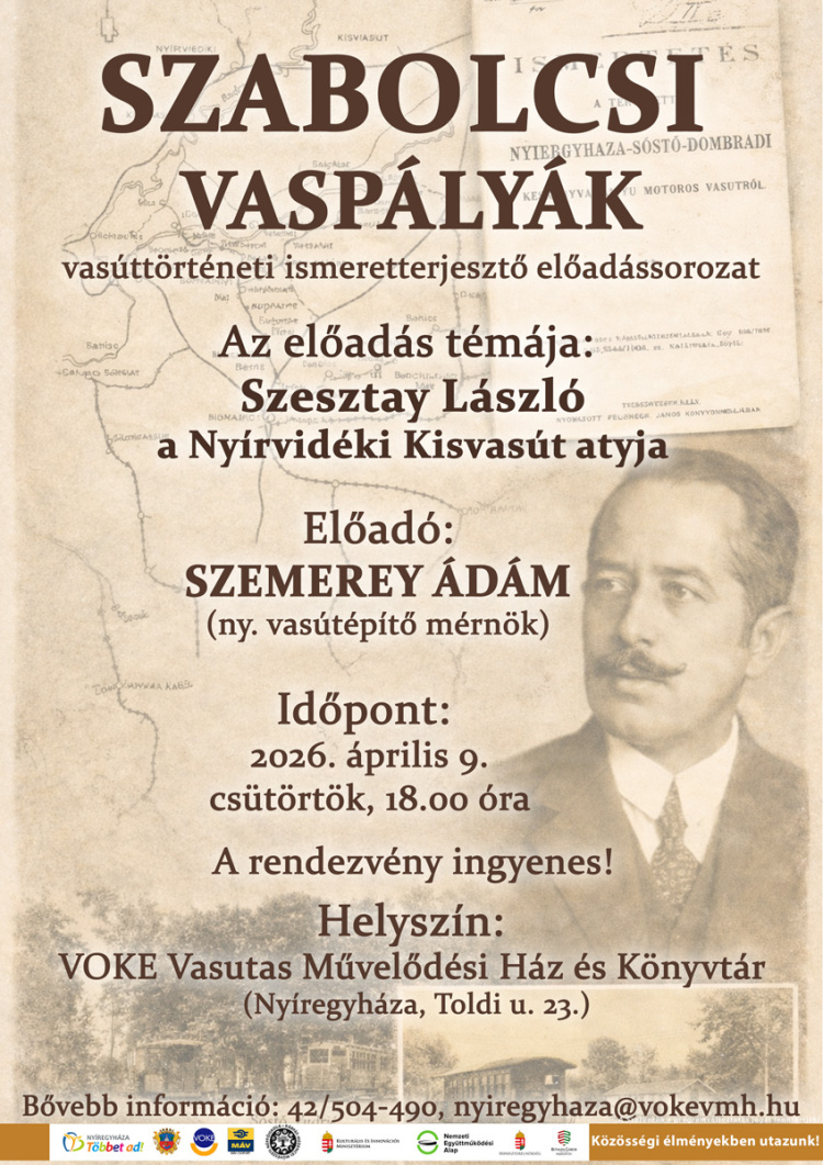 A Nyírvidéki Kisvasút történetét mutatják be a Szabolcsi vaspályák előadásán