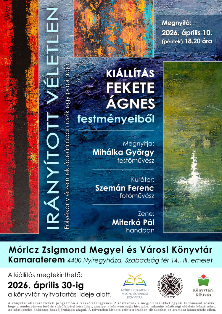  Iránymutató véletlen címmel kiállítás nyílik a könyvtárban