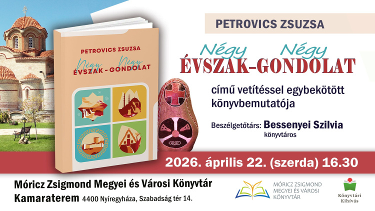 Vetítéssel egybekötött könyvbemutatót tartanak a könyvtárban