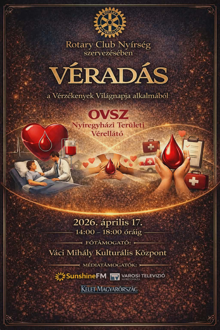 Véradás a Vérzékenység Világnapján – közösségi összefogás Nyíregyházán