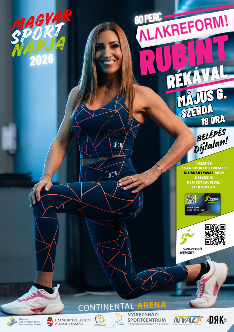 Rubint Rékával sportolhatnak Nyíregyházán a Magyar Sport Napján