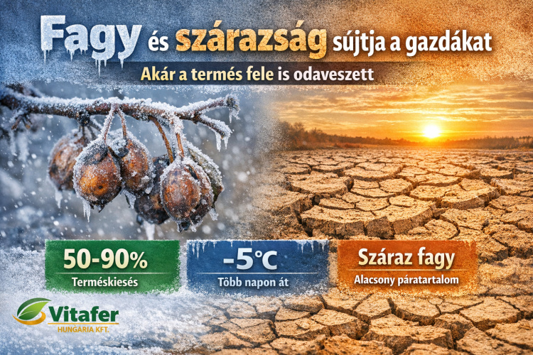 Fagy és szárazság sújtja a gyümölcsösöket – jelentős terméskieséssel számolnak a gazdák