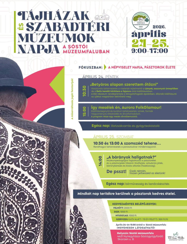 Népviselet, pásztorélet és divatbemutató – különleges hétvége a Sóstói Múzeumfaluban
