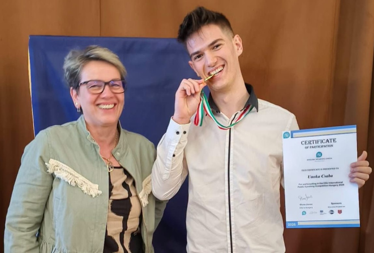 Nyíregyházi diák nyerte az angol nyelvű szónokverseny hazai fordulóját