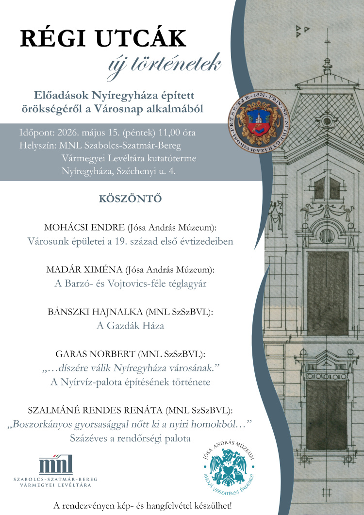 Régi utcák, új történetek – várostörténeti konferencia várja az érdeklődőket