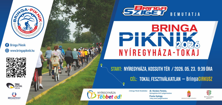 Újra két keréken kötik össze Nyíregyházát és Tokajt – érkezik a Bringa Piknik 2026