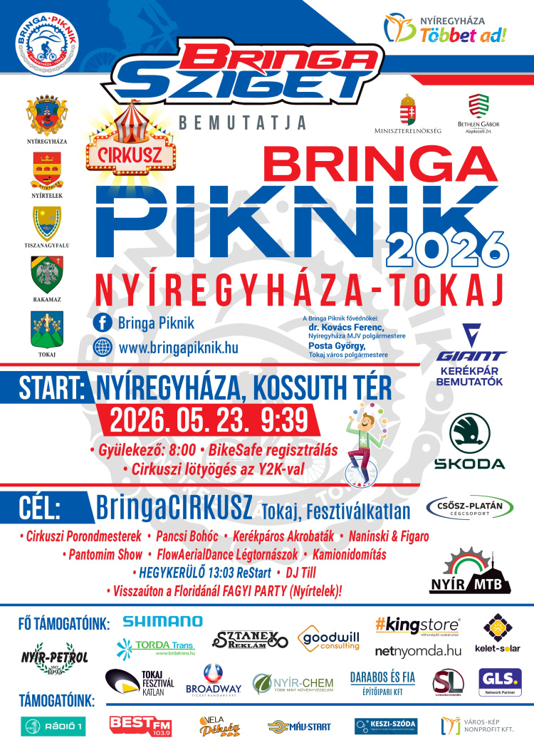Bringa Piknik 2026 – újra két keréken indulhat Tokaj felé a mezőny