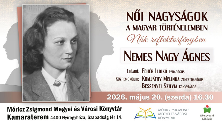 Nemes Nagy Ágnes életét és munkásságát idézik meg Nyíregyházán