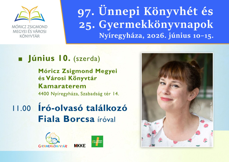 Fiala Borcsával találkozhatnak az olvasók a Könyvhéten
