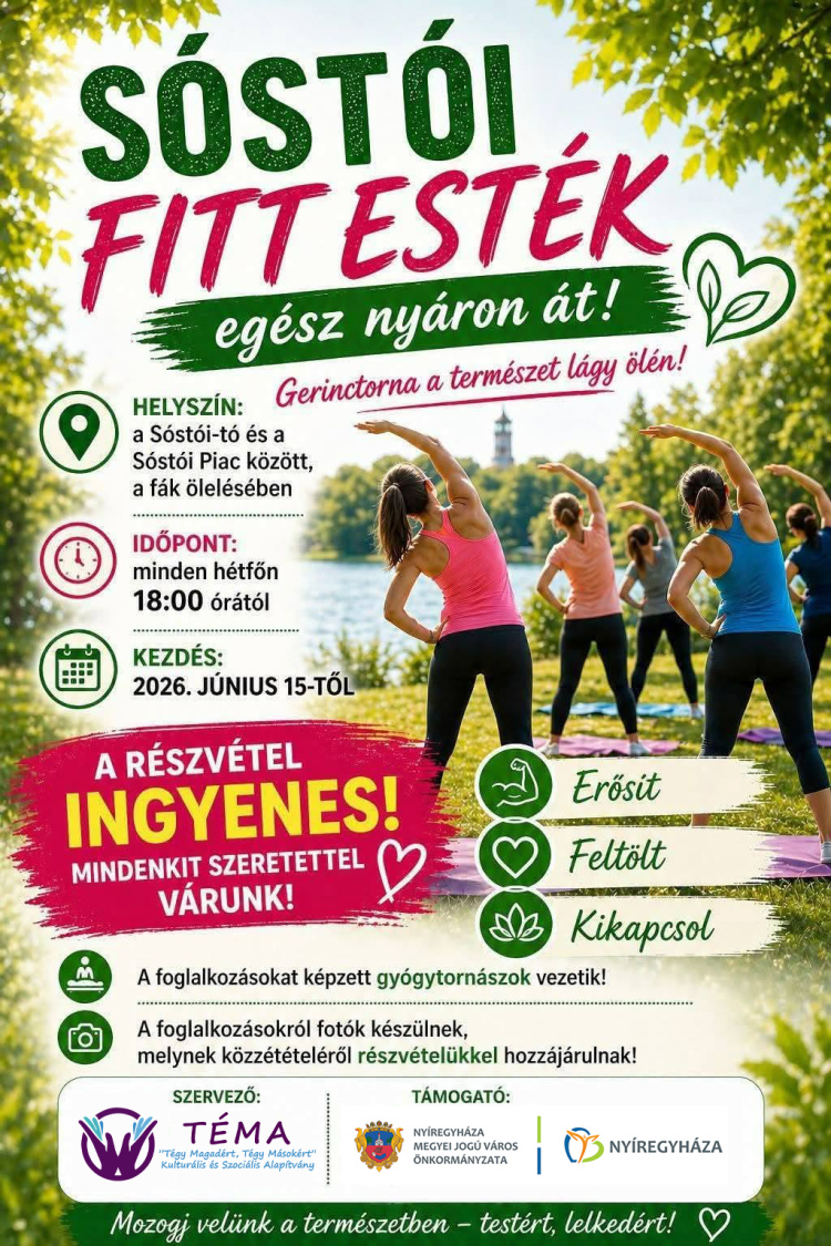 Ingyenes gerinctornával várják a mozogni vágyókat Sóstón