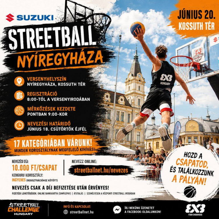 Szombaton Streetball a Kossuth téren!              