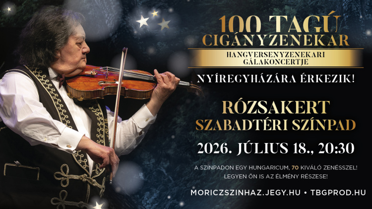 A 100 Tagú Cigányzenekar koncertshow-ja érkezik a Rózsakertbe