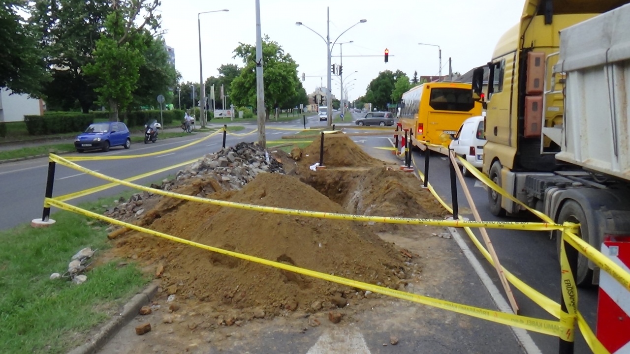 Forgalomkorlátozás és torlódás várható az Északi körút Széna téri csomópontjánál